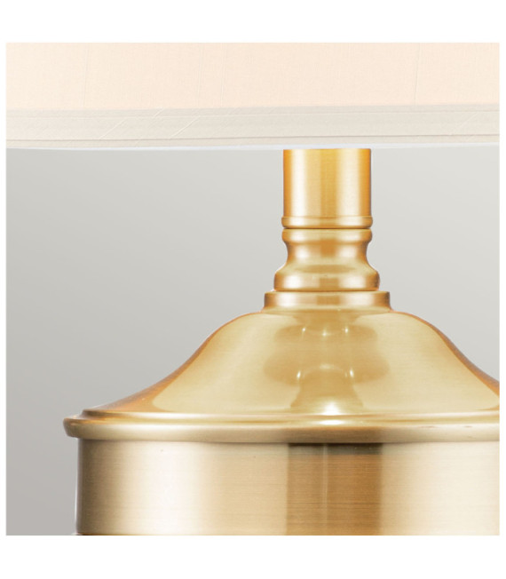 Lampe de table Quoizel Verre,Acier,Lin Laiton brossé