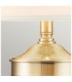 Lampe de table Quoizel Verre,Acier,Lin Laiton brossé