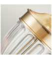 Lampe de table Quoizel Verre,Acier,Lin Laiton brossé