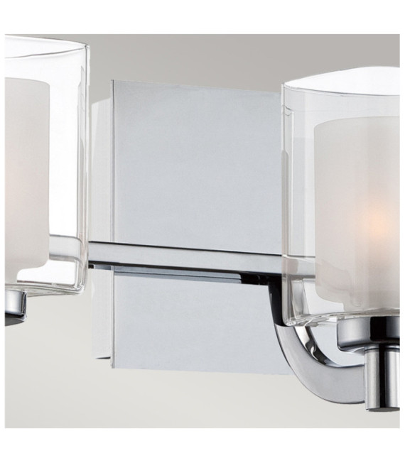 Quoizel ceiling light Steel, opal, transparent glass Polished chrome
