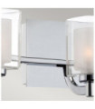 Quoizel ceiling light Steel, opal, transparent glass Polished chrome