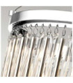 Plafonnier Kichler Cristal,Acier Chrome poli
