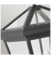 Hinkley exterior wall light Transparent glass, aluminum Museum Black