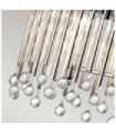 Kichler Crystal Pendant Light, Polished Chrome Steel