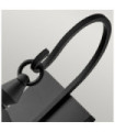 Hinkley exterior wall light Aluminum, brass, transparent grained glass Black