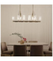 Kichler pendant light Steel, transparent fluted glass Brushed natural brass