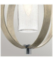 Kichler outdoor pendant light Aluminum, transparent grained glass Aged antique gray