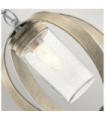 Kichler outdoor pendant light Aluminum, transparent grained glass Aged antique gray
