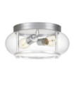 Quoizel ceiling light Transparent glass, polished chrome steel