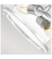 Plafonnier Quoizel Verre transparent,acier Chrome poli