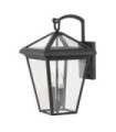 Hinkley exterior wall light Transparent glass, aluminum Museum Black