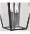 Applique murale extérieur Hinkley Verre Transparent,aluminium Musée Noir