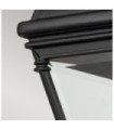 Applique murale extérieur Bayview Aluminium,verre biseauté transparent Noir