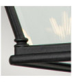 Applique murale extérieur Bayview Aluminium,verre biseauté transparent Noir