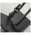 Hinkley exterior wall light Aluminum, brass, transparent grained glass Black