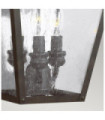 Outdoor wall light Feiss Steel, Marten grained glass