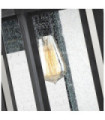 Quoizel outdoor wall light Transparent seed glass, weather-resistant composite, Black earth