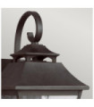 Outdoor wall light Feiss Steel, Marten grained glass
