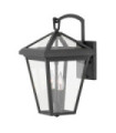 Hinkley exterior wall light Transparent glass, aluminum Museum Black