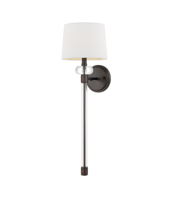 Quoizel Wandleuchte Stahl, Stoff Port Bronze
