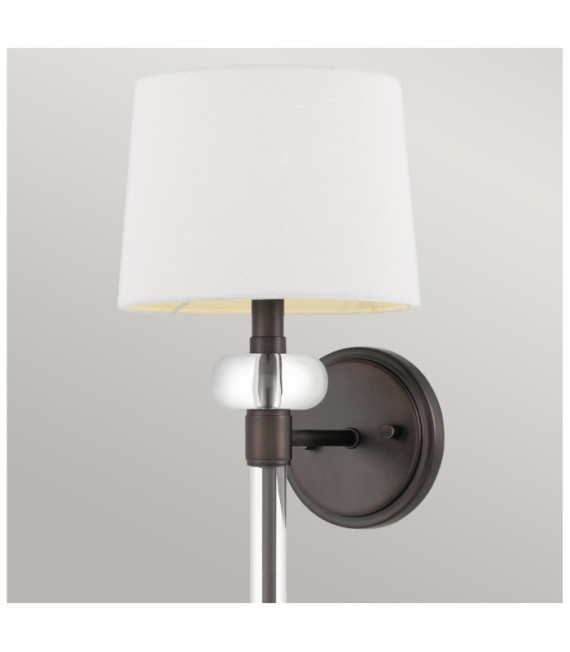 Quoizel wall light Steel, Port Bronze fabric