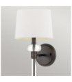 Quoizel wall light Steel, Port Bronze fabric