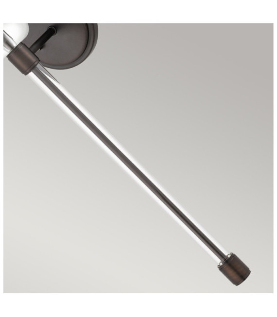 Quoizel Wandleuchte Stahl, Stoff Port Bronze