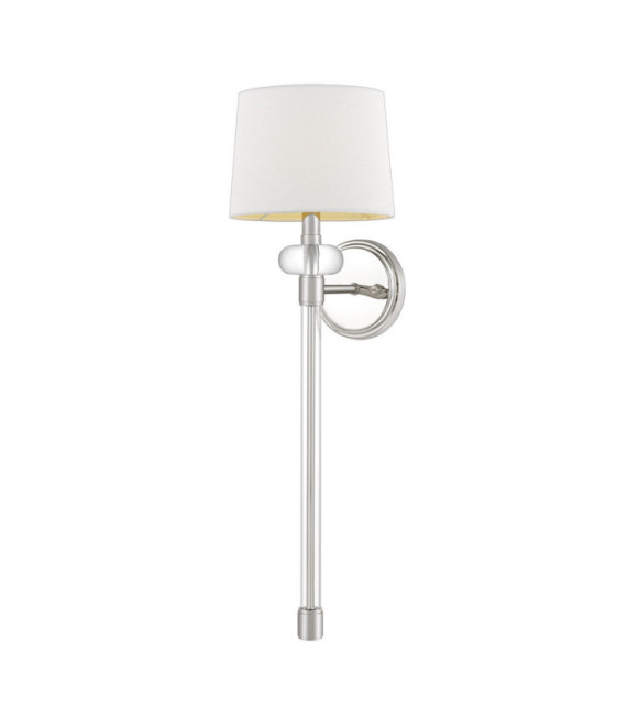 Applique murale Quoizel Acier,Tissu Nickel poli