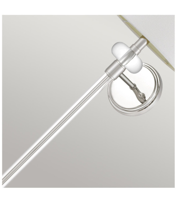 Applique murale Quoizel Acier,Tissu Nickel poli