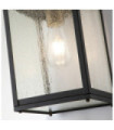 Kichler exterior wall light Aluminum, transparent grained glass Patinated zinc