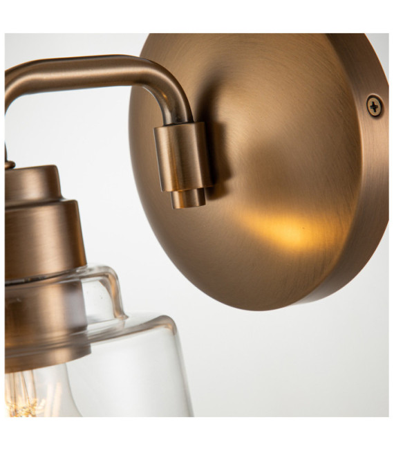 Lampada da parete Kichler Vetro, Acciaio Ottone patinato