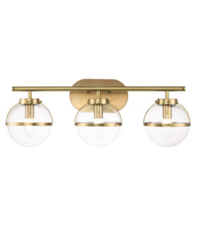 Hinkley Bathroom Wall Light Opal Glass, Heritage Brass Steel