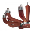 Chandelier design RIVIERA Mahagoni 10 ampoules