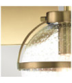 Hinkley Bathroom Wall Light Opal Glass, Heritage Brass Steel