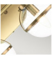Hinkley Bathroom Wall Light Opal Glass, Heritage Brass Steel