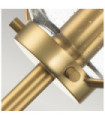 Hinkley Bathroom Wall Light Opal Glass, Heritage Brass Steel