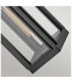 Applique murale extérieur Hinkley Verre Transparent,aluminium Noir