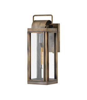Hinkley exterior wall light Transparent glass, aluminum Painted burnished bronze