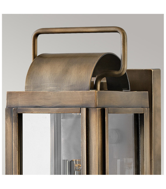 Hinkley Außenwandleuchte Transparentes Glas, Aluminium Lackierte brünierte Bronze