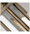 Hinkley exterior wall light Transparent glass, aluminum Painted burnished bronze