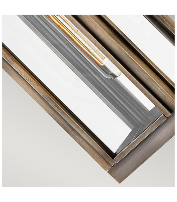 Hinkley Außenwandleuchte Transparentes Glas, Aluminium Lackierte brünierte Bronze