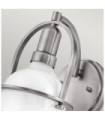 Hinkley wall light Brushed nickel steel