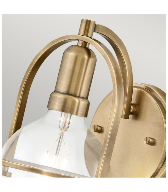 Hinkley Wall Light Steel Brass Heritage