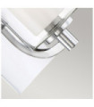 Applique murale Quoizel Acier,opale,verre transparent Chrome poli