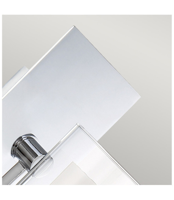 Aplique Quoizel Acero, opalino, vidrio transparente Cromo pulido