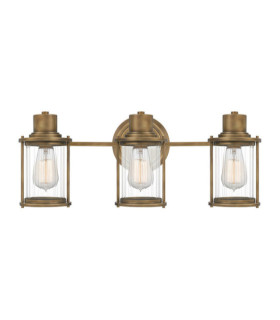 Quoizel wall light Glass, Steel Patinated brass