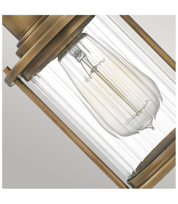 Quoizel wall light Glass, Steel Patinated brass