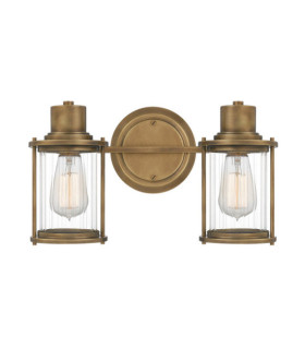 Applique murale Quoizel Verre,Acier Laiton patiné