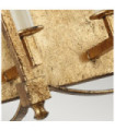 Feiss Steel Wall Light Antique Gold