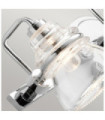 Kichler Bathroom Wall Light Glass, Polished Chrome Steel